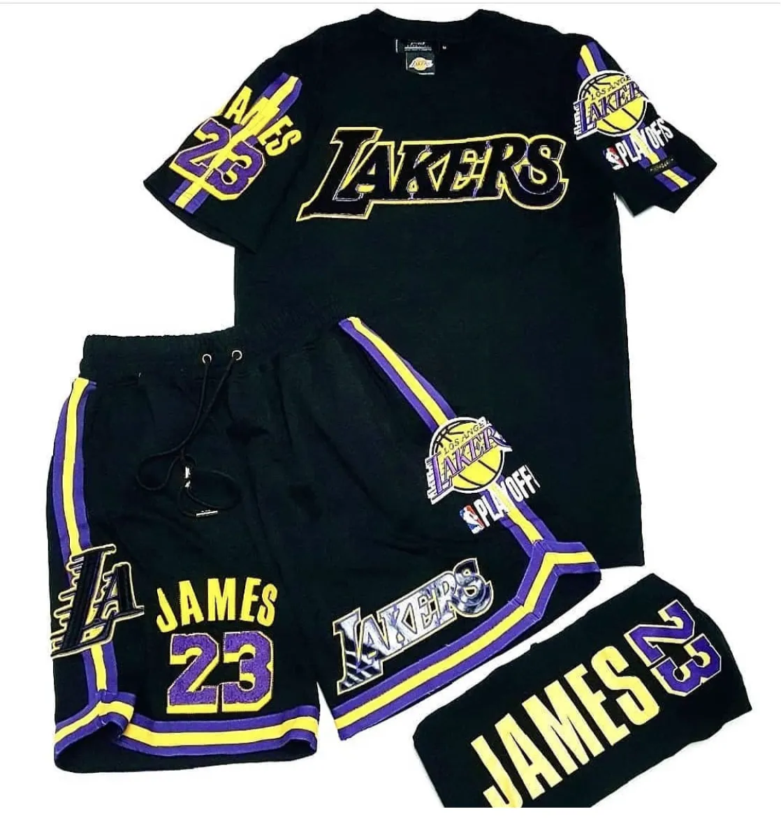 Pro Standard LA Lakers 2 Piece Short Set sold by Unleashed Streetwear