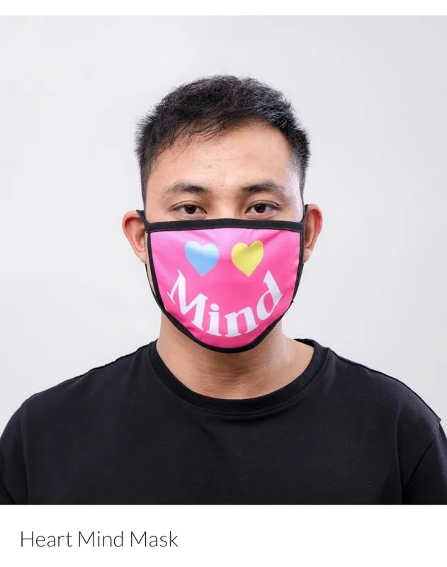 Black Pyramid Face Mask Heat Mind sold by Unleashed Streetwear