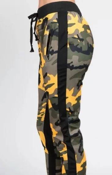 Green Camo Womens 2 Piece Stretch Waist Pants Set sold by Unleashed Streetwear product image thumbnail 2