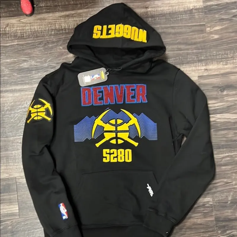 Men’s licensed Pro Standard special edition Denver Nuggets Black Sports Hoodie sold by Unleashed Streetwear