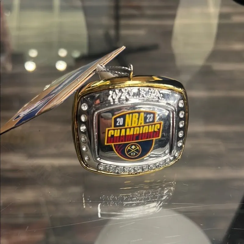 Sports NBA Champions 2023 Denver Nuggets Ring Ornament sold by Unleashed Streetwear