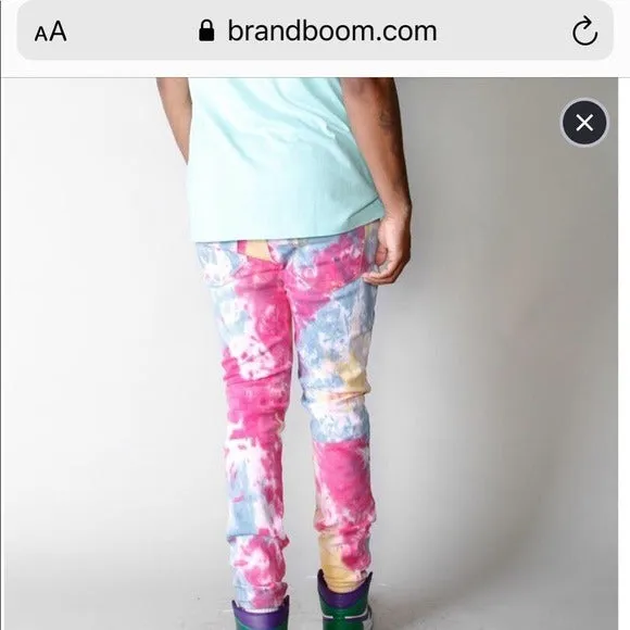 Men’s Cooper 9 Pink Dye Jean Jacket Pants Set sold by Unleashed Streetwear product image thumbnail 4