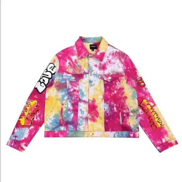 Men’s Cooper 9 Pink Dye Jean Jacket Pants Set sold by Unleashed Streetwear product image thumbnail 2