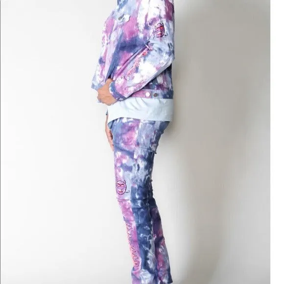 Men’s Cooper 9 Purple Dye Jean Jacket Pants Set sold by Unleashed Streetwear product image thumbnail 4