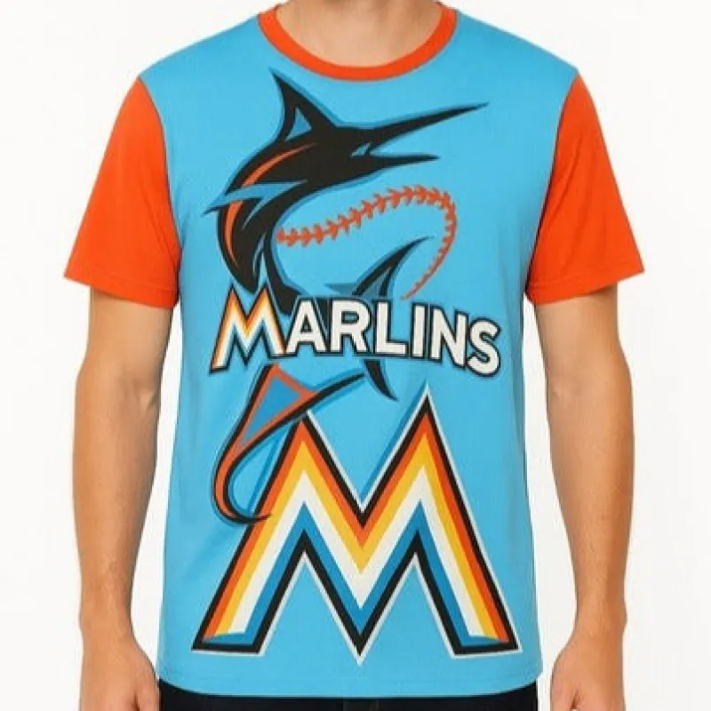 Florida Marlins New MLB Licensed Men's Sports Tee Shirt sold by Unleashed Streetwear