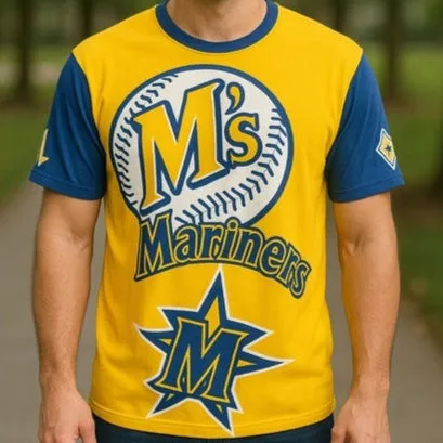 Mariners New MLB Licensed Men's Sports Tee Shirt sold by Unleashed Streetwear