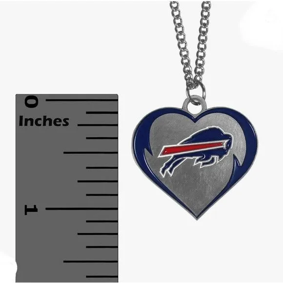 Buffalo Bills Women’s Sports Heart Necklace Pendant sold by Unleashed Streetwear product image thumbnail 3