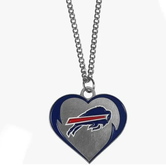 Buffalo Bills Women’s Sports Heart Necklace Pendant sold by Unleashed Streetwear product image thumbnail 2