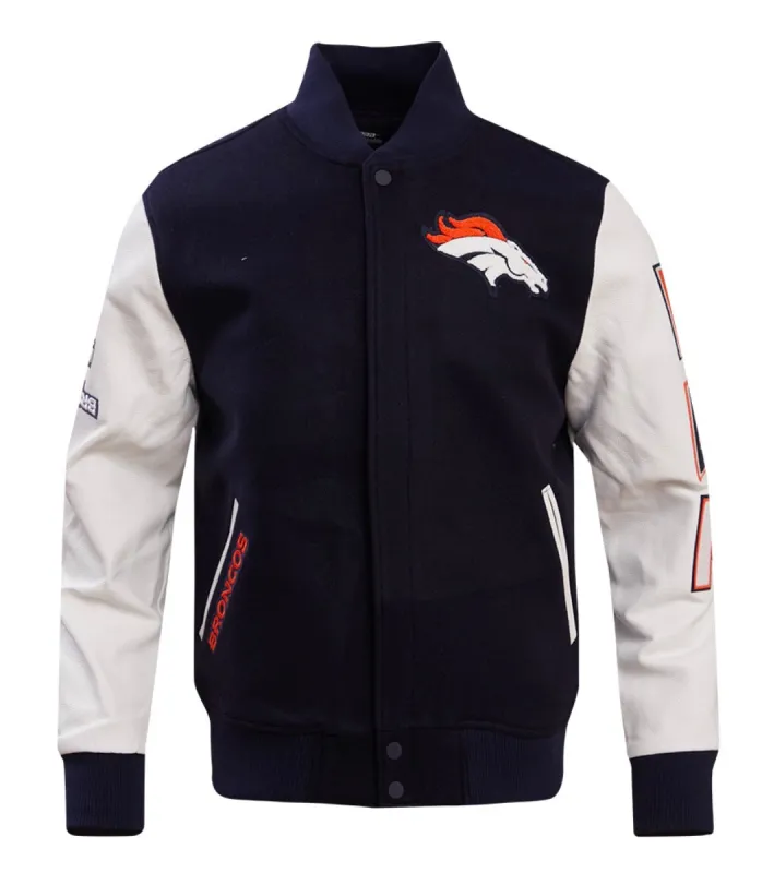 Men’s Pro Standard Sports Denver Broncos Varsity Jacket sold by Unleashed Streetwear