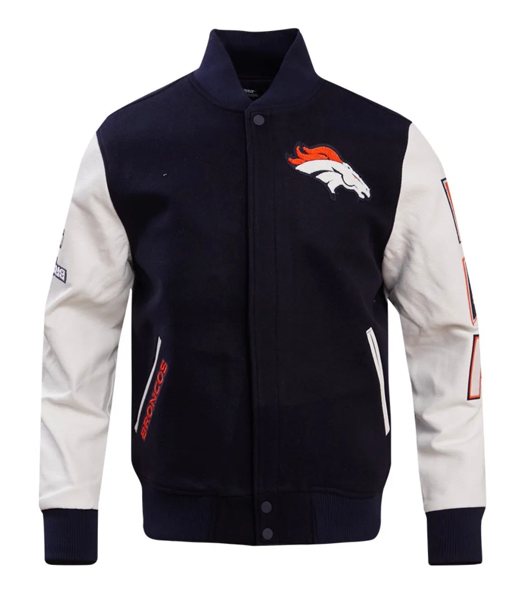 Men’s Pro Standard Sports Denver Broncos Varsity Jacket sold by Unleashed Streetwear