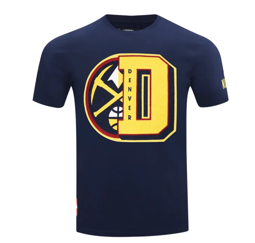 Licensed Sports Pro Standard Brand Men’s Denver Nuggets Stitch Tee Shirt sold by Unleashed Streetwear