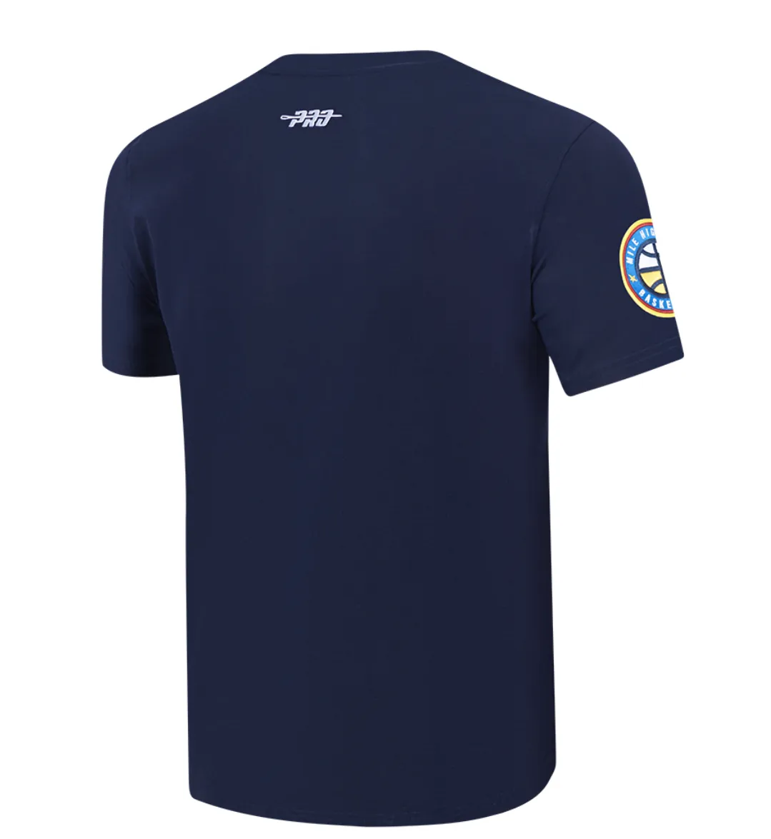 Licensed Sports Pro Standard Brand Men’s Denver Nuggets Stitch Tee Shirt sold by Unleashed Streetwear product image thumbnail 2