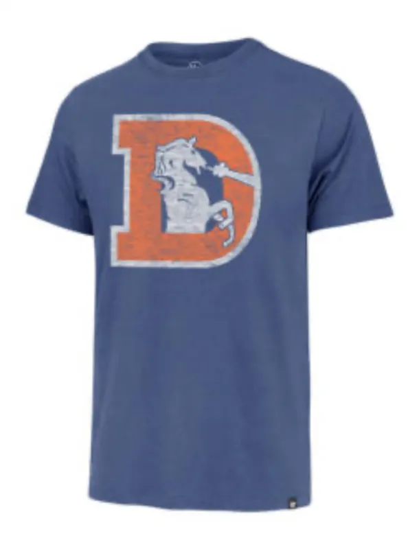 Licensed Sports 47 Brand Men’s Denver Broncos Retro Tee Shirt sold by Unleashed Streetwear