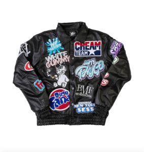 Men’s Designer HP Farms Black Bomber Jacket sold by Unleashed Streetwear