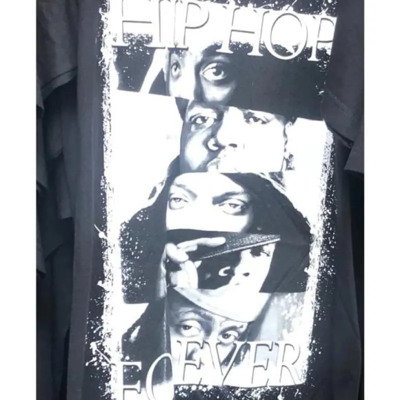Hip Hop Tupac Biggie Jay Z Easy E Black White Tee sold by Unleashed Streetwear