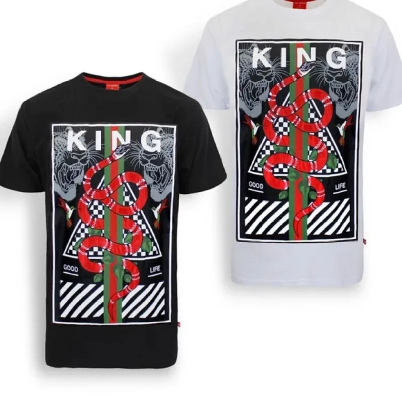 Victorious Black Snake Designer Tee Shirt sold by Unleashed Streetwear