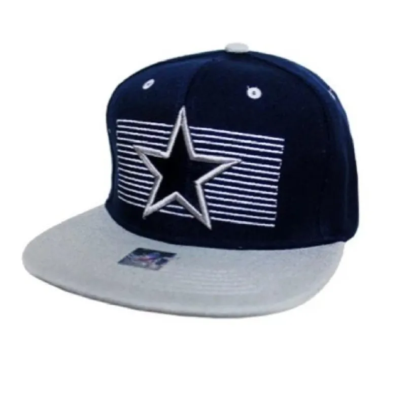 Navy blue gray Dallas fashion snapback cap hat sold by Unleashed Streetwear