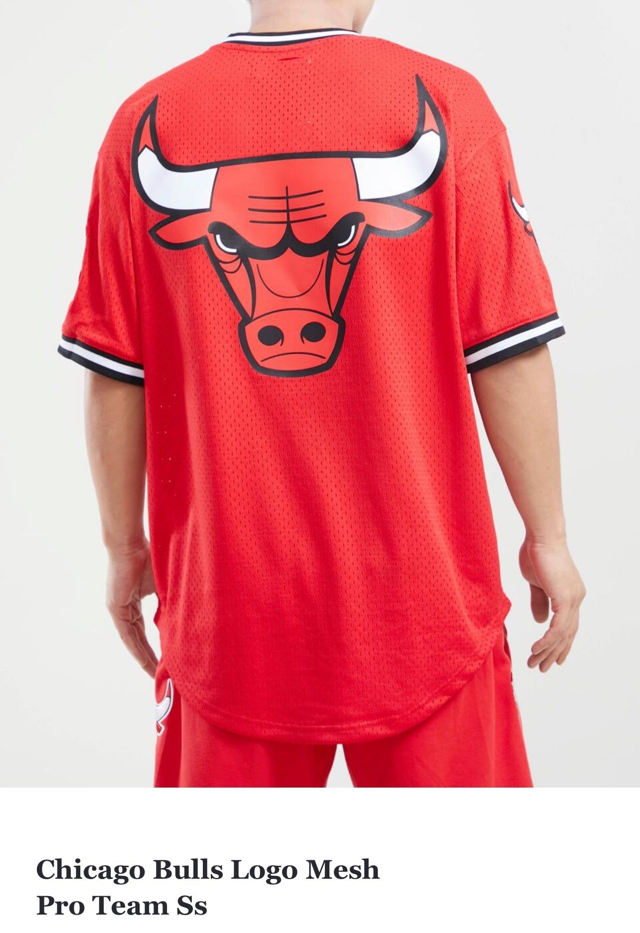 Pro Standard Mens Chicago Bulls Black White Red Mesh Jersey sold by Unleashed Streetwear product image thumbnail 4