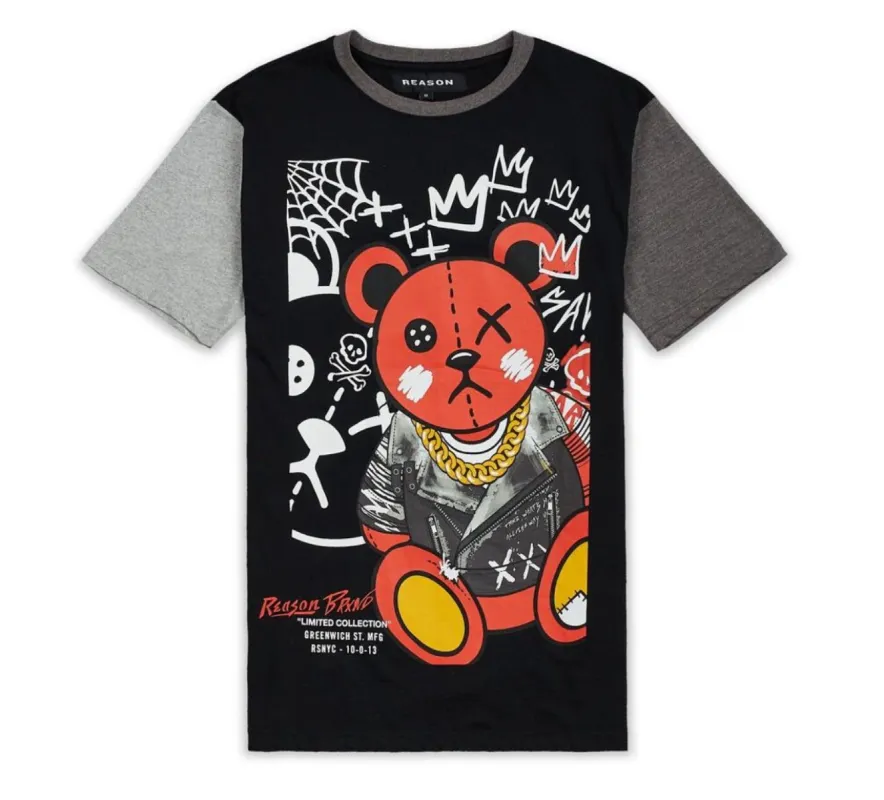 Reason Brand Streetwear Mens Bear Tee Shirt sold by Unleashed Streetwear