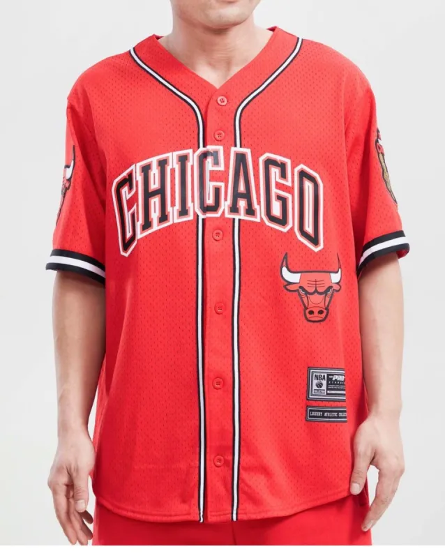 Pro Standard Mens Chicago Bulls Black White Red Mesh Jersey sold by Unleashed Streetwear