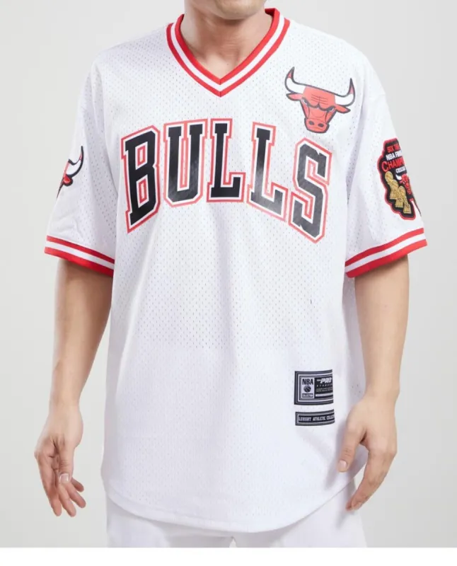 Pro Standard Mens Chicago Bulls Black White Red Mesh Jersey sold by Unleashed Streetwear