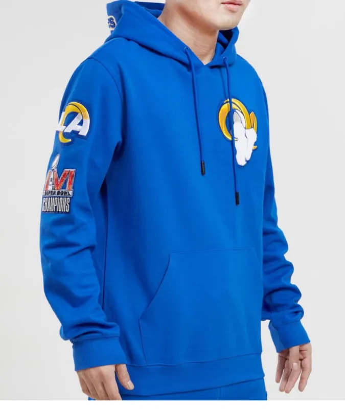 Pro Standard Sports Mens LA Rams Blue Yellow Hoodie sold by Unleashed Streetwear
