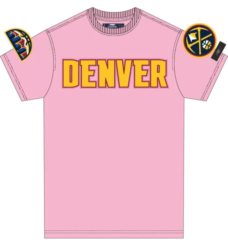 Pro Standard Mens Denver Nuggets Pink Sports Tee sold by Unleashed Streetwear