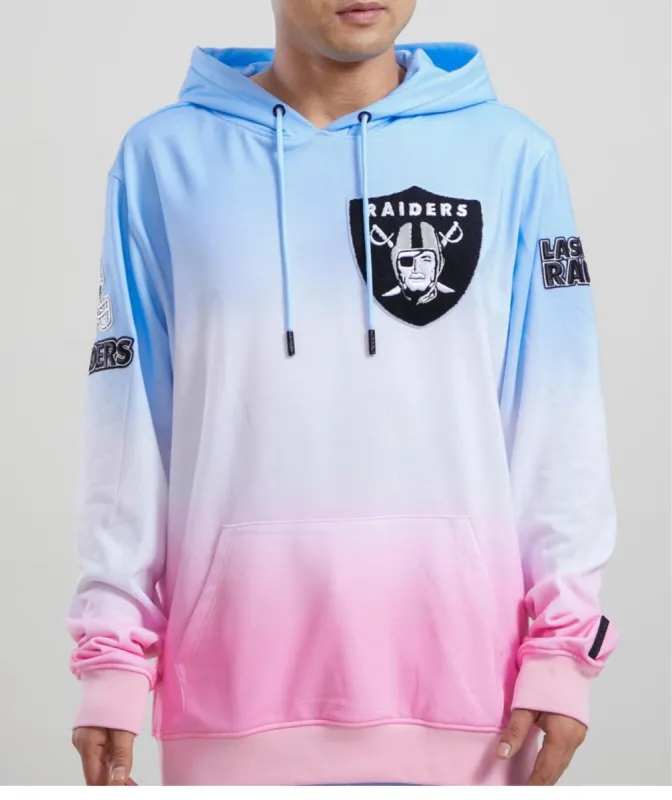 Pro Standard Sports Mens Las Vegas Raiders Pink Blue Hoodie sold by Unleashed Streetwear