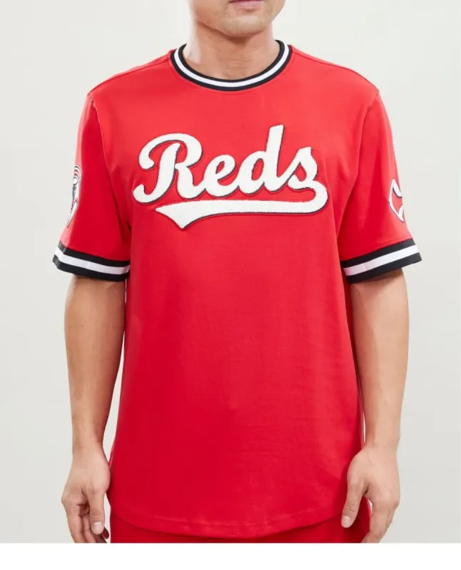 Pro Standard Men’s Cincinnati Reds Jersey Tee Shirt sold by Unleashed Streetwear
