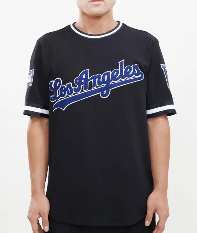 Pro Standard Men’s LA Dodgers Jersey Tee Shirt sold by Unleashed Streetwear