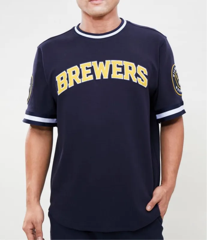 Pro Standard Men’s Milwaukee Brewers Jersey Tee Shirt sold by Unleashed Streetwear