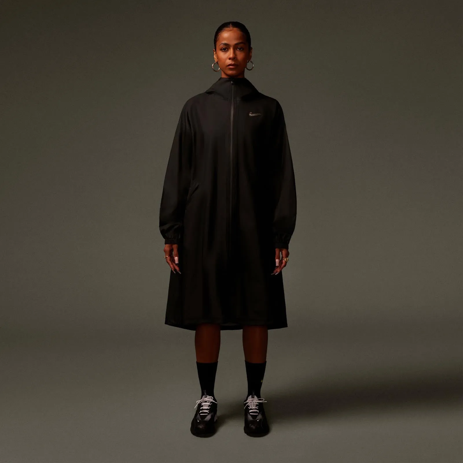 Long Unisex Lightweight Shell Jacket sold by Nocta product image thumbnail 3