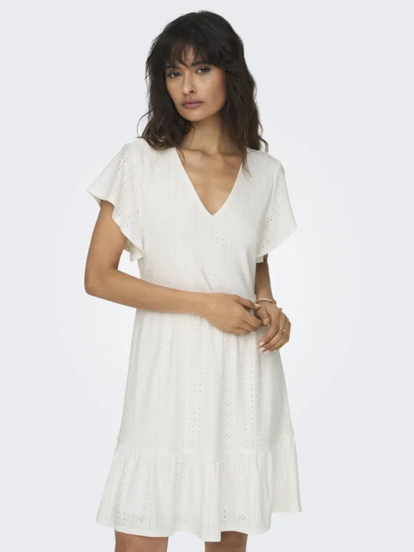 Sandra Dress-White-  Only sold by Uforia Muse