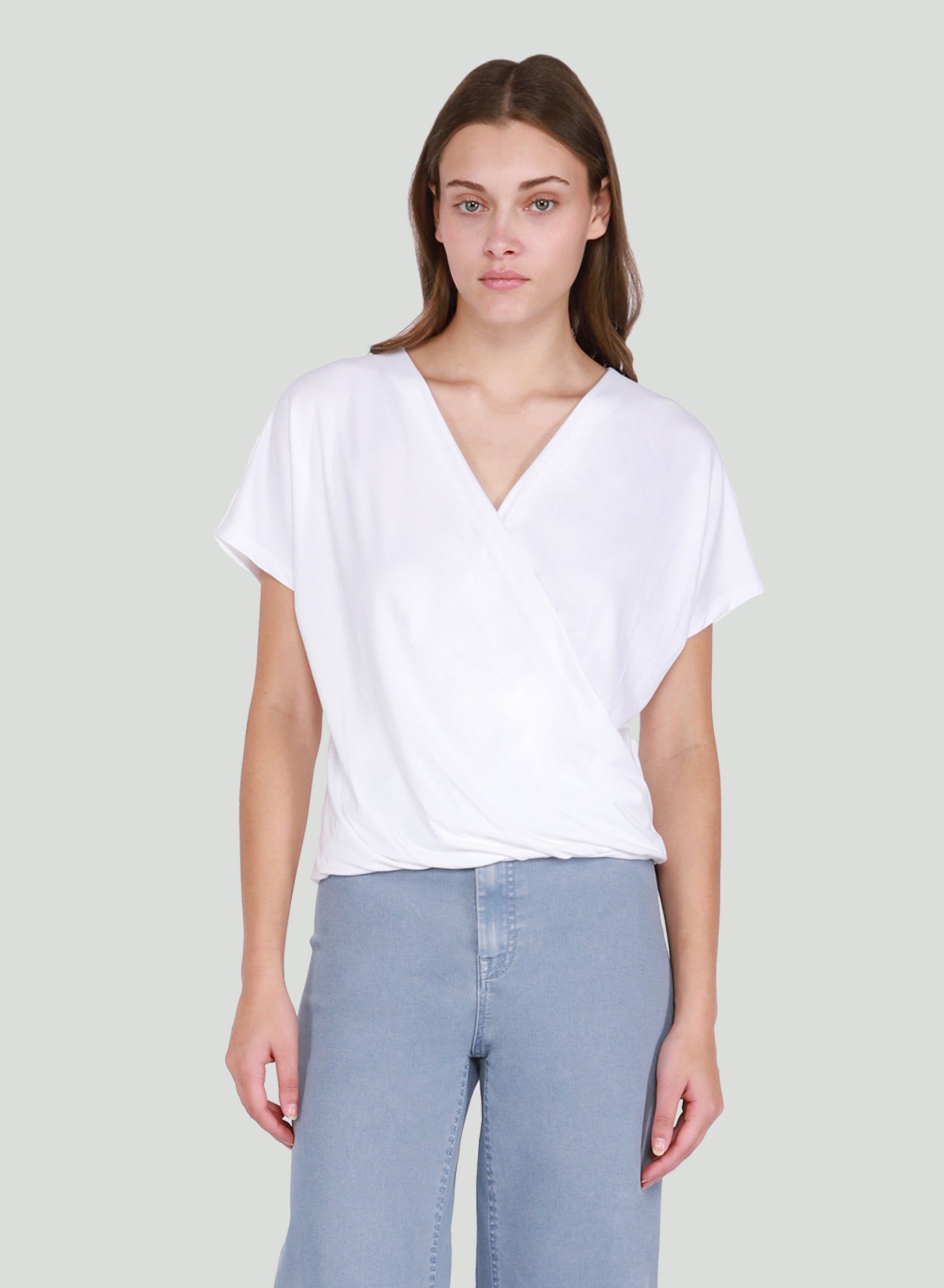 Wrap Front Top (2 colours) - Black tape by Dex sold by Uforia Muse