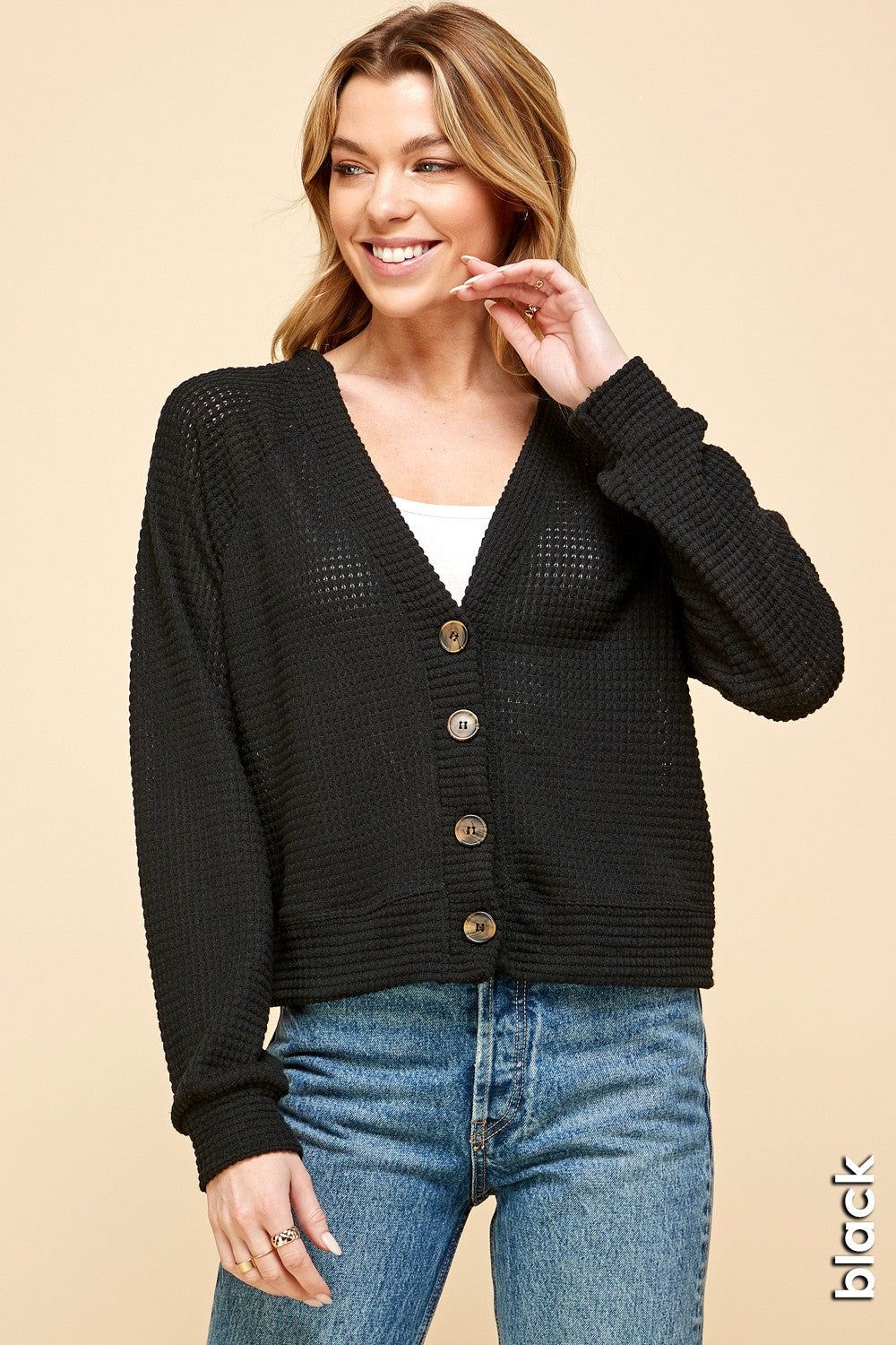 Waffle Cardi sold by Uforia Muse product image thumbnail 2