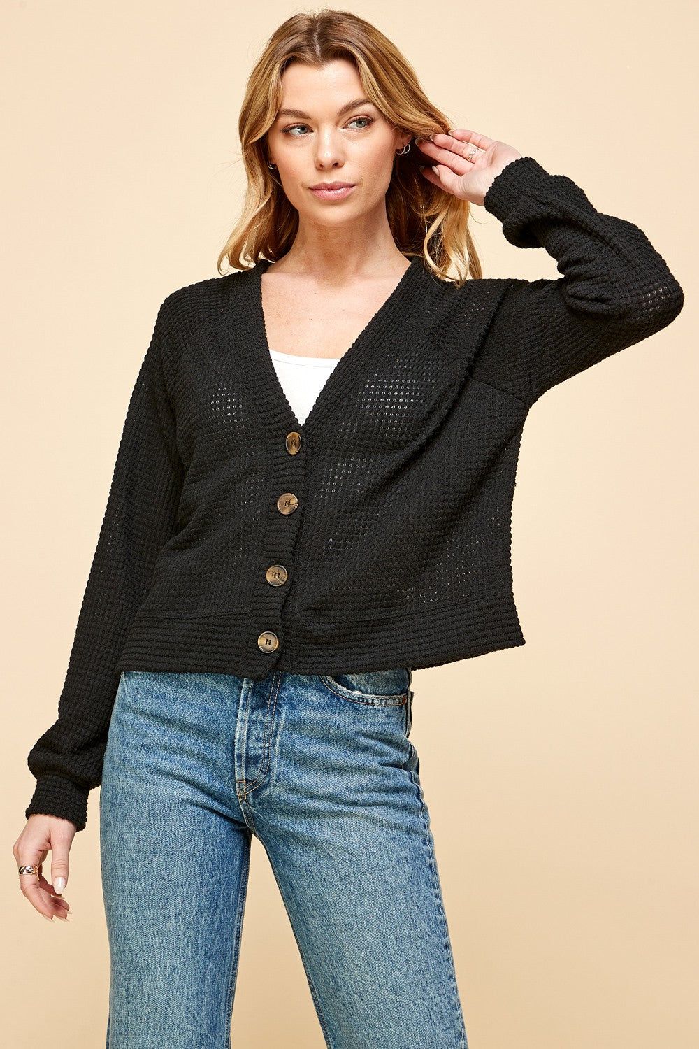 Waffle Cardi sold by Uforia Muse