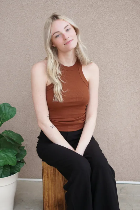 Lily Ribbed Tank- Rosewood - Z Supply sold by Uforia Muse