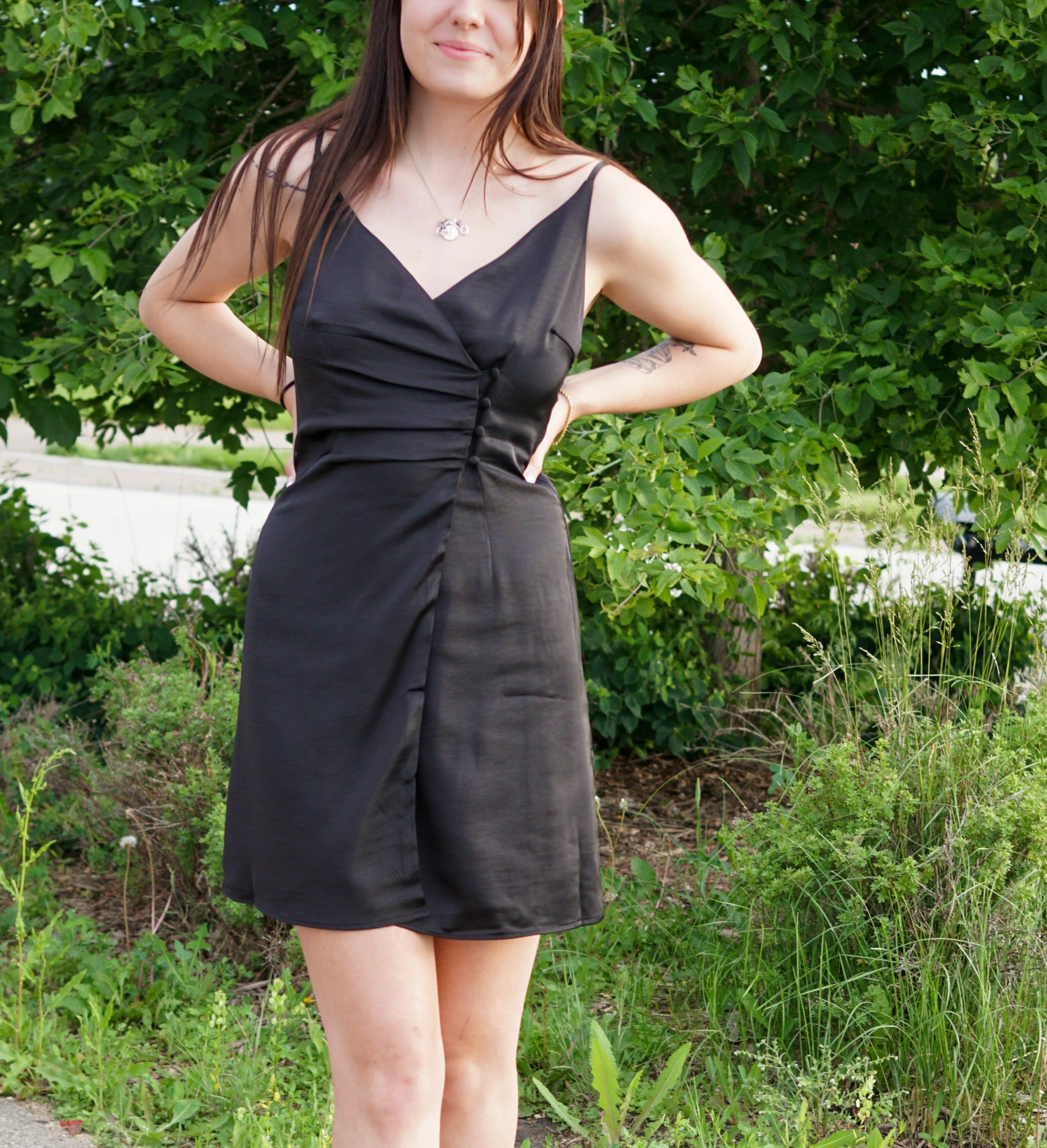 Maya Satin Short Dress- 3 Colours- Only sold by Uforia Muse product image thumbnail 3