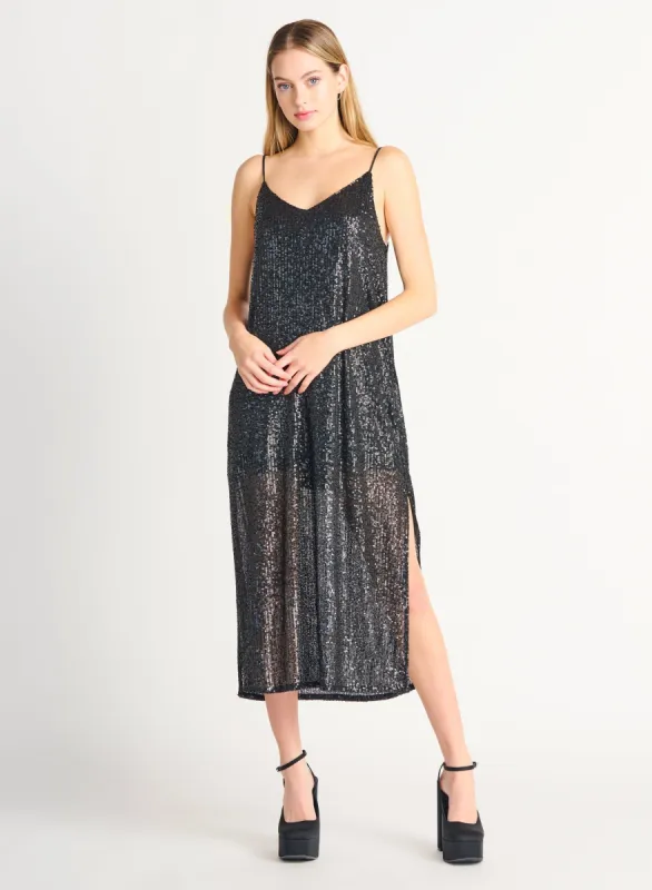 Cosmopolitan Sequin Slip Dress sold by Uforia Muse