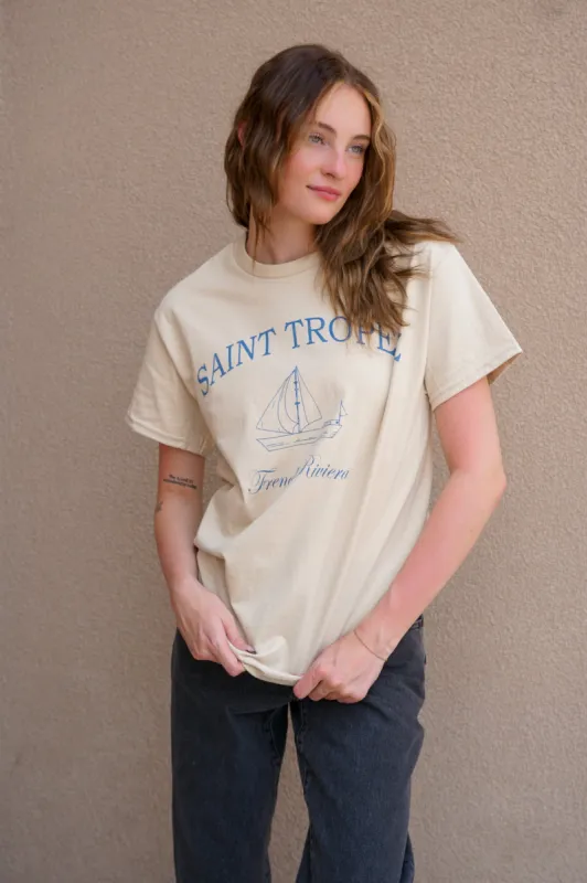 Saint Tropez T-Shirt sold by Uforia Muse