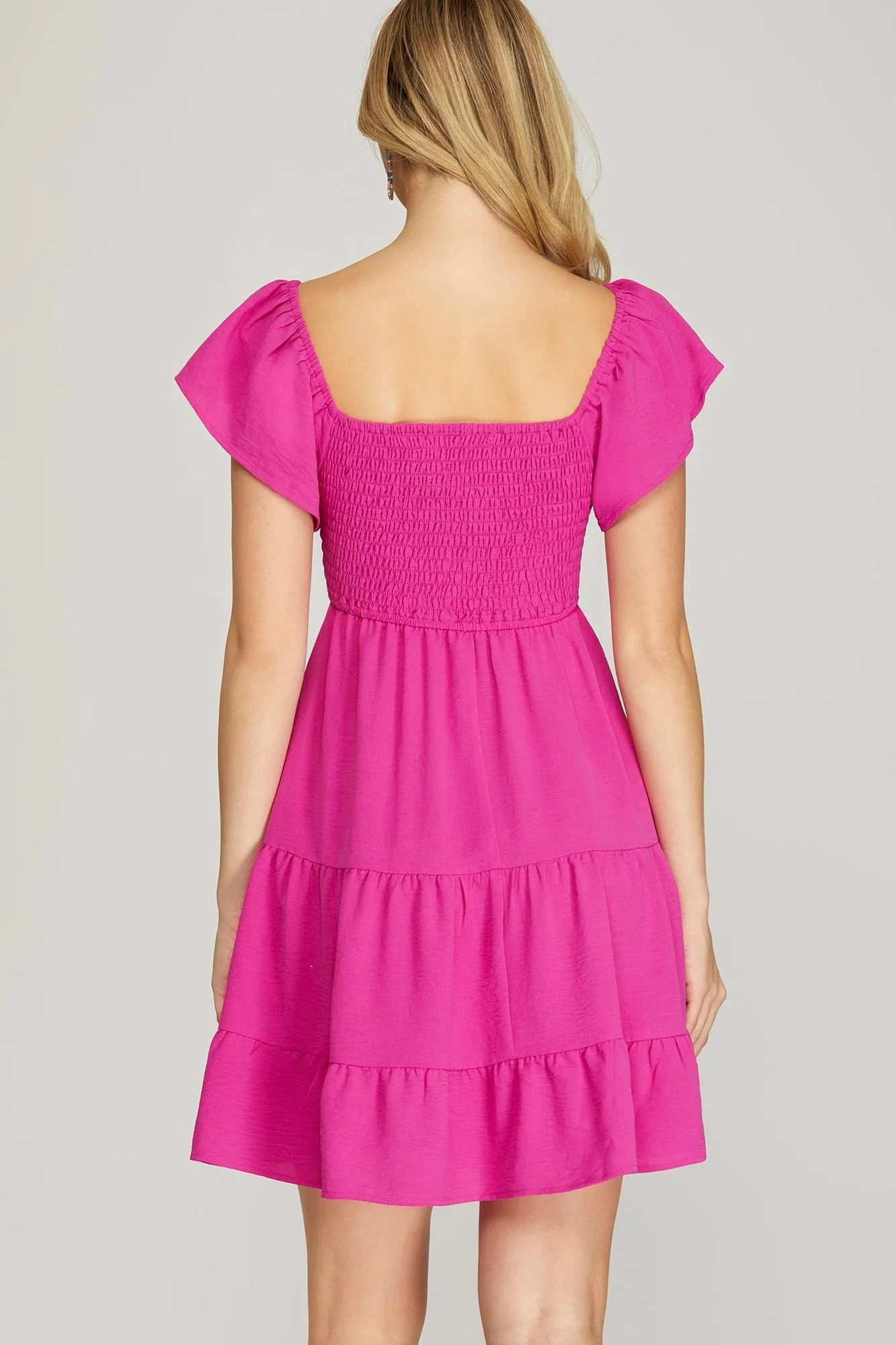 The Trinity Dress- Hot Pink sold by Uforia Muse product image thumbnail 5