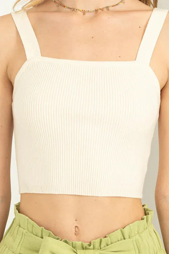 Positively Pretty Rib Tank- 2 Colours! sold by Uforia Muse product image thumbnail 2