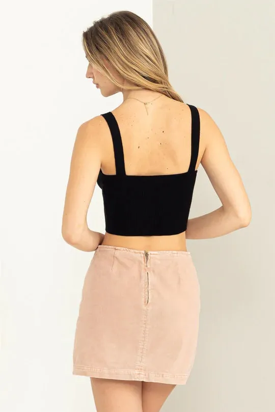 Positively Pretty Rib Tank- 2 Colours! sold by Uforia Muse product image thumbnail 5