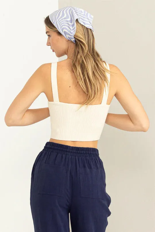 Positively Pretty Rib Tank- 2 Colours! sold by Uforia Muse product image thumbnail 3