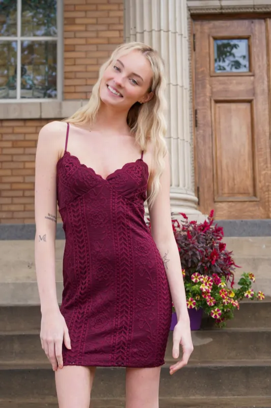 The Anastasia Dress- Plum sold by Uforia Muse
