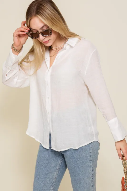 Simple Collared Shirt sold by Uforia Muse
