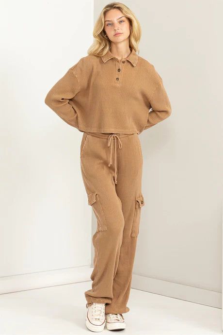 Waffle Cargo Pant sold by Uforia Muse product image thumbnail 2