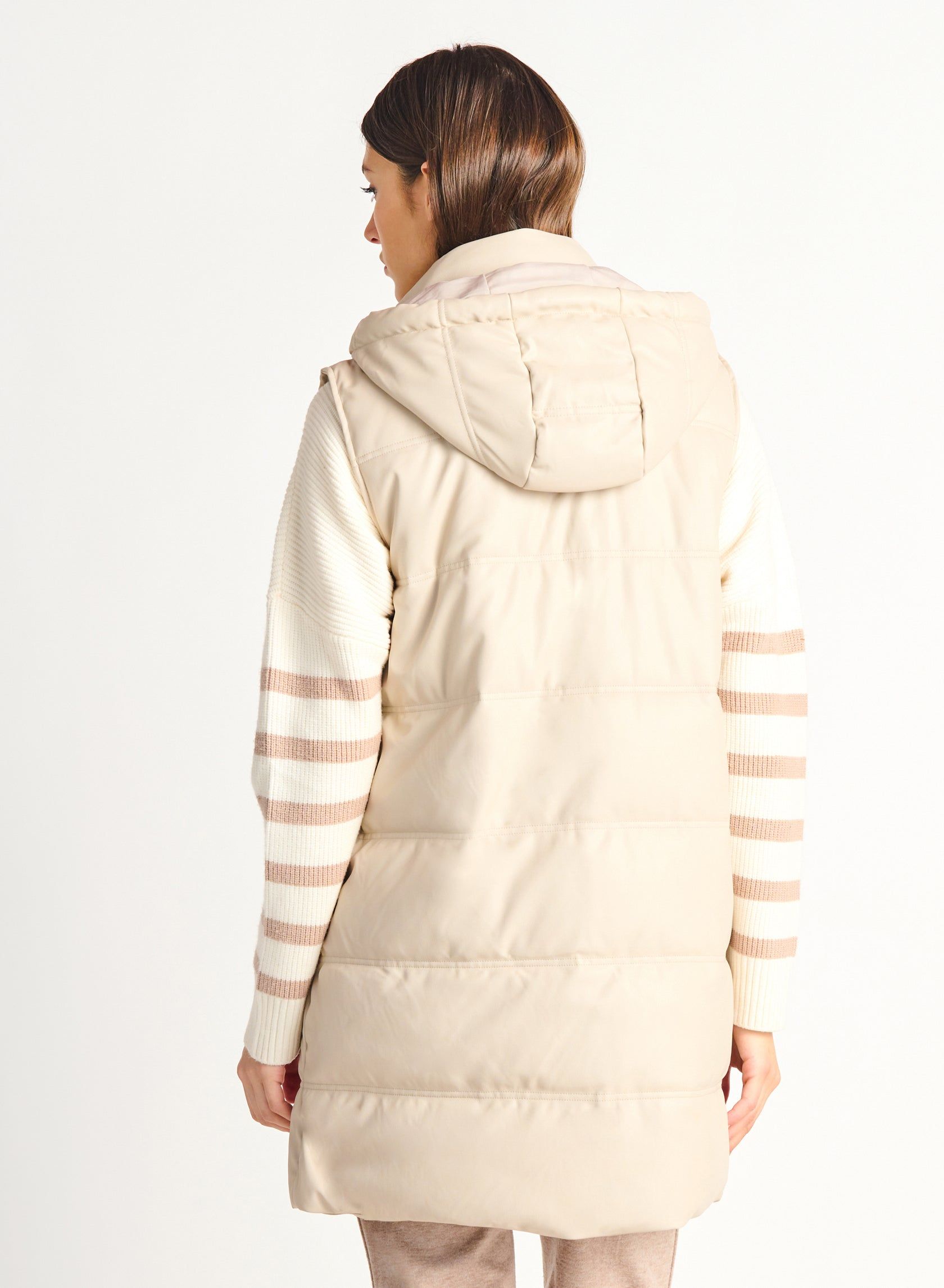 Sandstone Puffer Vest- Dex sold by Uforia Muse product image thumbnail 3
