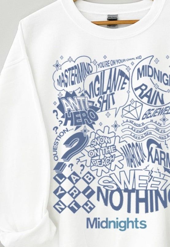 Midnights Sweatshirt sold by Uforia Muse product image thumbnail 2