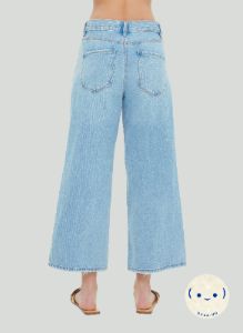 High Rise Crop Culotte Jean- Dex sold by Uforia Muse